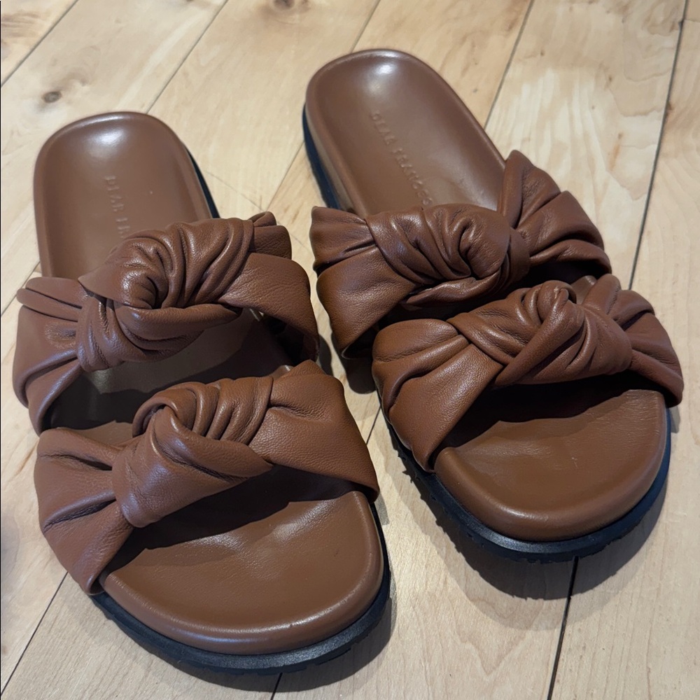 Dear Frances Tye leather Knot Slide